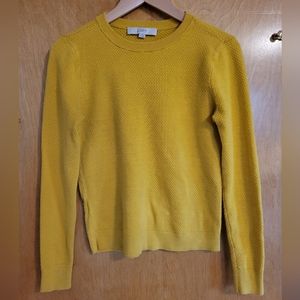 Loft chartreuse sweater size small
